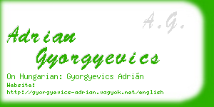 adrian gyorgyevics business card